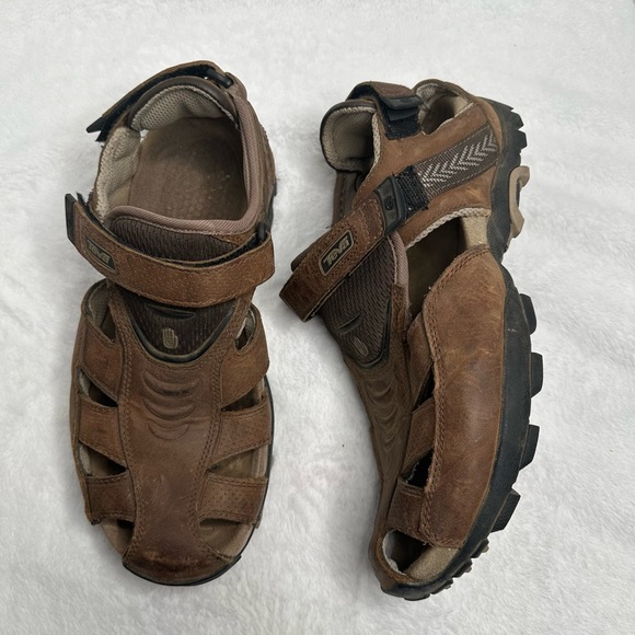 Teva Other - Teva Leather Men's Size 8 Outdoor Hiking Fisherman  Shoes Sandals Model S/N 6809